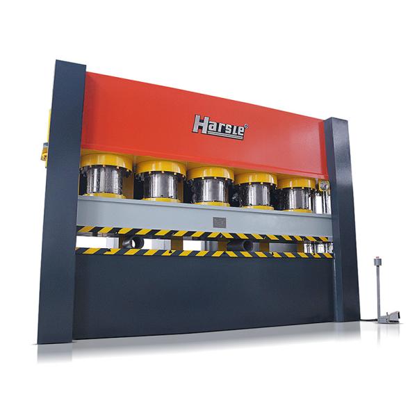 Cheap HARSLE metal door frame hydraulic press embossing machine with good configuration for sale