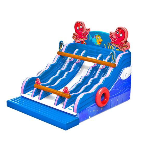 Cheap Children Fun Park Inflatable Ocean Squid Slide For Rentals for sale