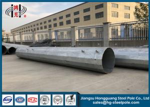 Best Hot Dip Galvanized Power Tower Steel Tubular Pole Joint With Flange Mode wholesale