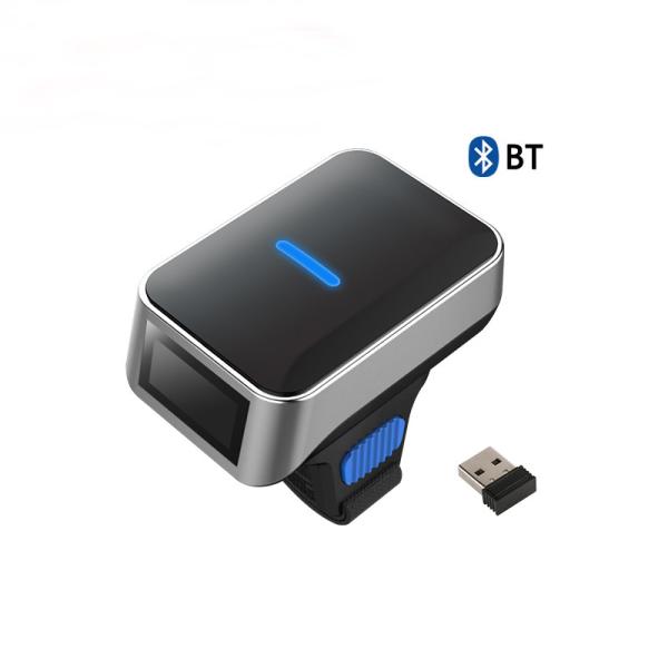 Cheap qr code scanner online mobile finger wireless 2d qr reader online bluetooth for sale