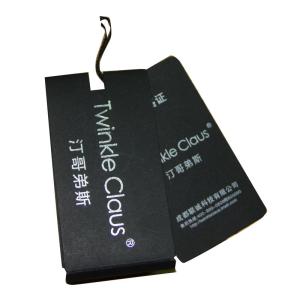 China Custom Printed Clothing Tags  5cm x 10cm custom Logo Shape Own Logo For  Clothes on sale