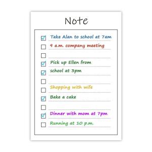 ODM SGS Dry Erase Magnetic Daily Planner Grocery List Notepad