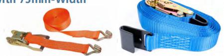 Cheap 75mm Width Ratchet Tie Down Strap Made From Ratchet Hardware for sale