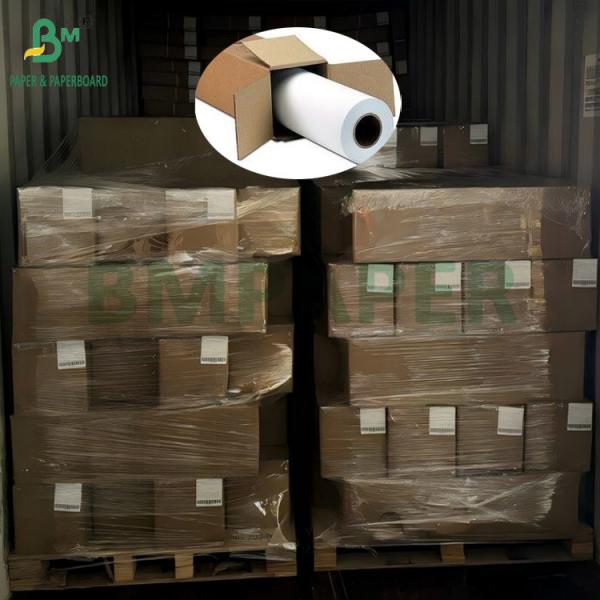 Cheap 150gsm 200gsm Double Sided Matte Photo Paper White Coated CAD Bond Paper 30m 50m Rolls for sale