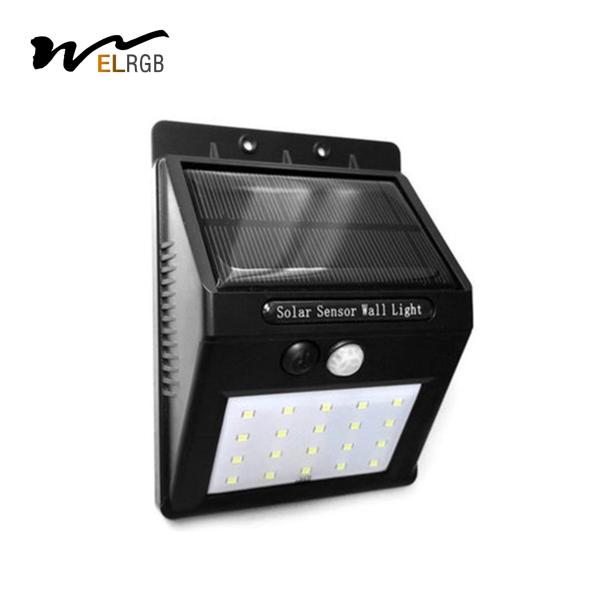 Cheap 300lm PIR Solar Powered Motion Lights 6500k Pir Exterior Wall Lights for sale