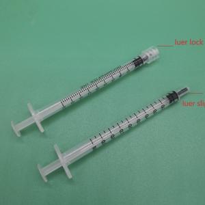 Best ISO 13485 Safety Standard 1ml Disposable Luer Slip Syringe for Medical Application wholesale