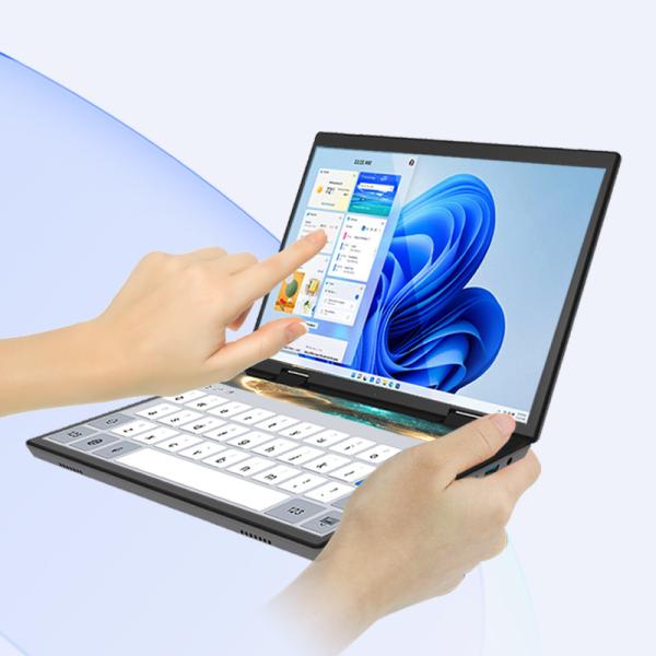 Cheap HL108D 10.5'' Unlimited Play Aluminum Alloy Screen Resolution Of 1920 * 1280 Dual 10.5-inch Screen Dual Touch Control Dual Handwriting Screen Support 360 ° Flip With Gravity Sensing for sale