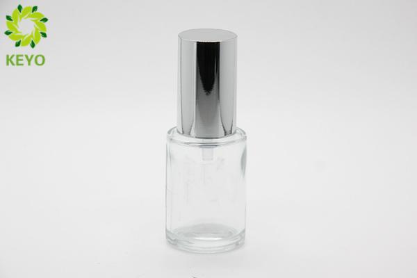 Cheap Round Shape Clear Glass Foundation Bottle 30ml Custom Service Acceptable for sale
