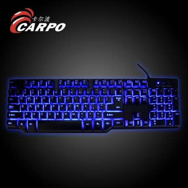 Cheap 3 colors background light mechanical keyboard for sale