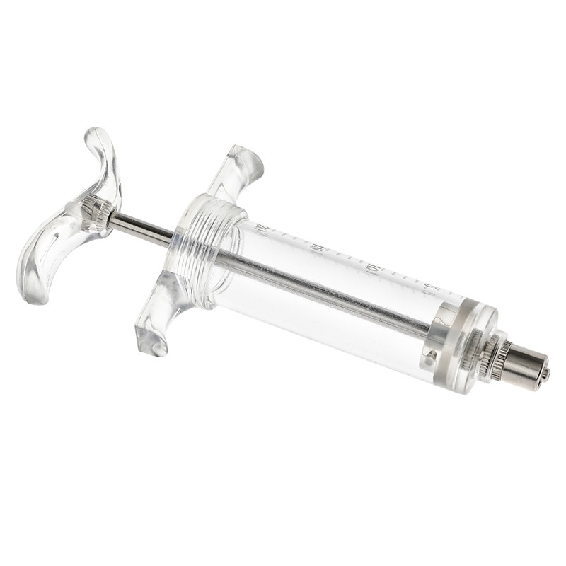20ml Durable Veterinary Syringe for Animal Vaccination Plastic-Steel Material with UV Additive Ergonomic Design Ac
