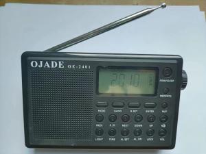 Display Handheld Bluetooth Radio 108MHZ Bluetooth Clock Radio With Folding Bracket