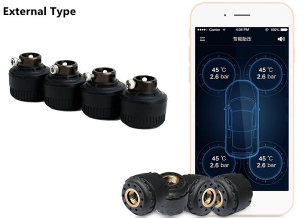 Cheap External Type Car TPMS System Dustproof / Waterproof With APP Real - Time Monitoring for sale