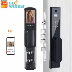 Best Tuya Smart WiFi Digital Door Lock Code Card Smartphone Fingerprint Face Scene wholesale