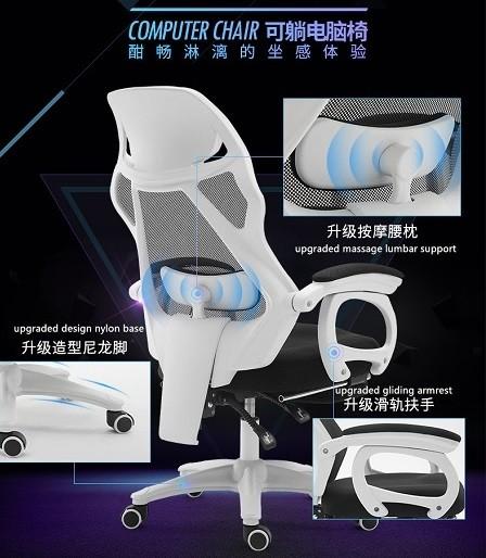 Cheap best racing  seat gaming seat with massage lumbar support pc gaming chair with gliding armrest third generation racer for sale