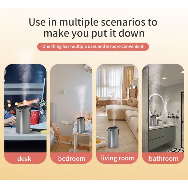 5W Smart Portable Aroma Diffuser With 2000mAh Battery Two Fluid Atomization