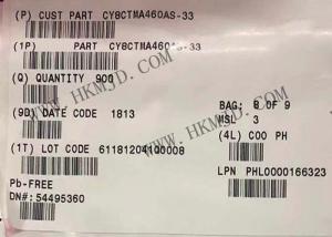 China CY8CTMA460 Touch Screen Controller IC CY8CTMA460AS-33 32 Bit ARM Cortex CPU TQFP100 on sale
