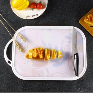 Fruit Non Slip Plastic Cutting Board With Handle Scale Grooves