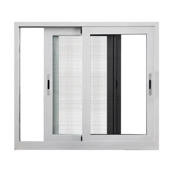 Cheap Triple Slider Aluminium Frame Sliding Window With Mosquito Mesh for sale