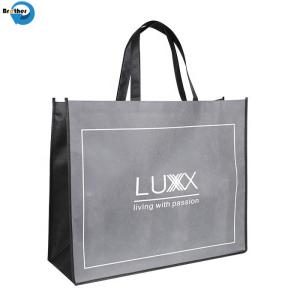 China Wholesale Cheap Custom Logo Printing Handbag Eco Friendly Reusable Supermarket Carry Bag Non-Woven Fabric on sale