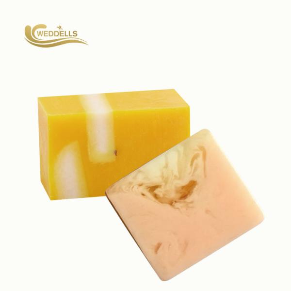 Cheap Nature Facial / Body Cleansing Bar Soap , Handmade Lemon Soap Shape Custom for sale