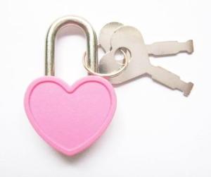 China Plastic Small Heart Notebook Locks on sale