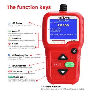 OBD2 Car Computer Code Reader Konnwei KW680 Scanner With CE Rohs Approval