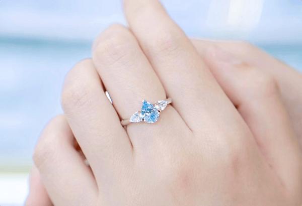 Cheap Pear Cut Lab Diamond Jewelry Lab Grown Diamond Ring Custom-Made for sale