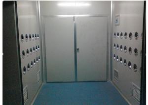 Anti-Static Class 10000 Cargo Air Shower Tunnel For Cosmetic Workshop , Sandwich Panel