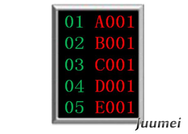 Queue Number Display Function and Indoor Usage Juumei Queue Token Number Dot
