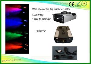 Best Stage Effect Colorful RGB Led Fog Smoke Machine 1500w Warm-Up Time 6 Minutes wholesale