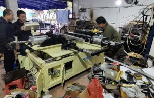 Best Radiator Semi-Automatic Core Assembly Machine 0.5-0.8Mpa Work Pressure Two Rows Core Builder Machine 220V Power wholesale