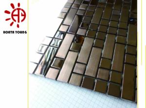 HTY - TM 300 Good Quality Metal Mosaic Tile Made in Foshan Facory