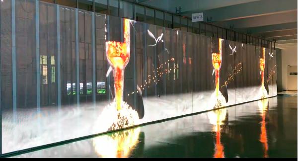 Cheap High Brightness Transparent LED Display Screen / P3 P7 Pantalla Led Mesh Display for sale