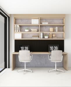 Best Modern Custom Bookshelf Design Office Desk Bespoke White And Black Bookshelf wholesale
