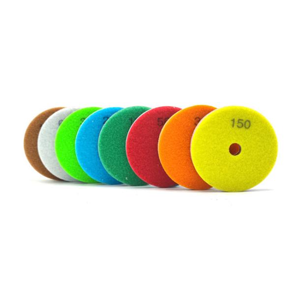 Cheap Deyi Sponge Artificial Stone Tile Diamond Polishing Pad For Grinder for sale