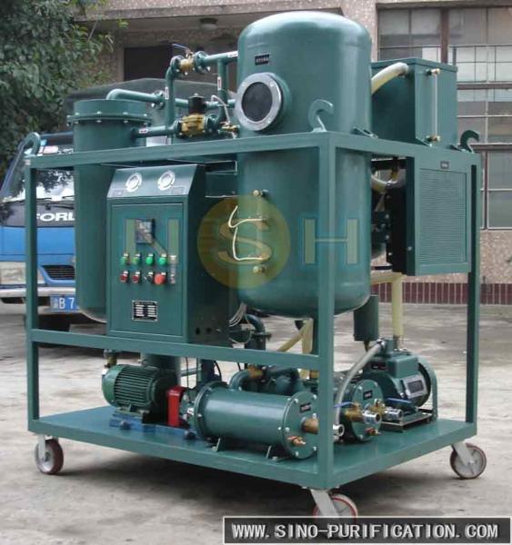 Cheap High Efficiency  Turbine Oil Purification System Water Content ≤100 PPM Custom Color for sale