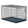 Collapsible Live Animal Pet Cages with Plastic Tray Iron Kennel Cage Dog Cat Pet Cages for sale