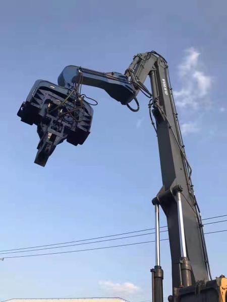 Cheap High Speed Sheet Pile Driving Machine , 40-45T Excavator Sheet Pile Driver for sale