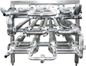 China Silver Color Dairy Milk Processing Equipment Heating Chamber With Falling Ground Structure on sale