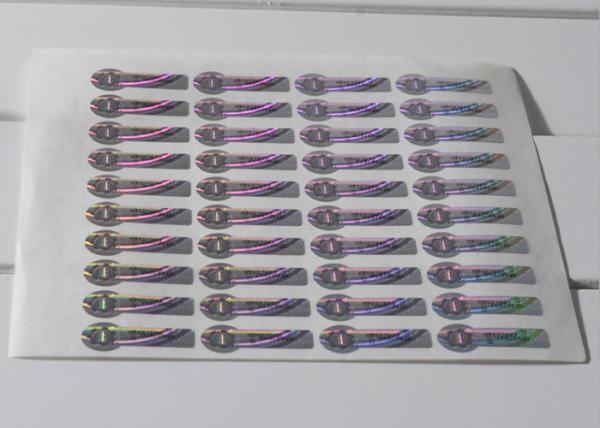 Cheap Color - Changing Silver Security Hologram Sticker With Scratch Off Code for sale