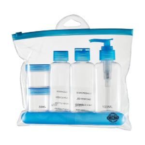 PP Plastic Travel Bottles Set for Personal Care Airplane Size Empty Jar Kit