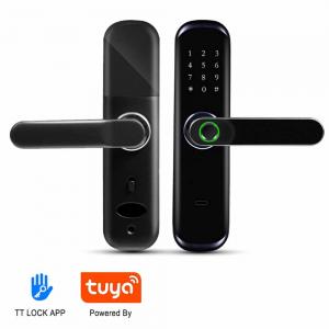 Best Biometric Fingerprint Keypad Keyless Door Lock Smart Home Tuya APP Wifi wholesale