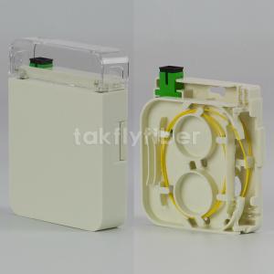 Best 1 Port Fiber Optic Termination Box FTTH Wall Outlet With SC Adapter Pigtail wholesale