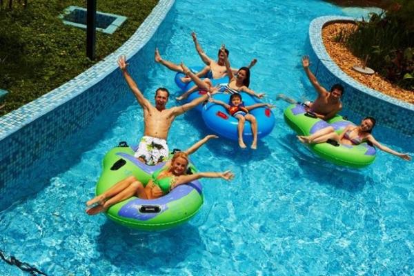 Cheap PLC Control Rafting River Artificial Water Park Equipment For Family for sale