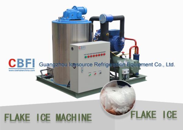 Cheap Fast Industrial 1 Ton Flake Ice Making Machine For Fish Fresh Keeping for sale