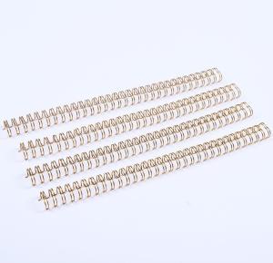 A4 Double Loop Binding Wire Nylon Coated For Books Gold  color