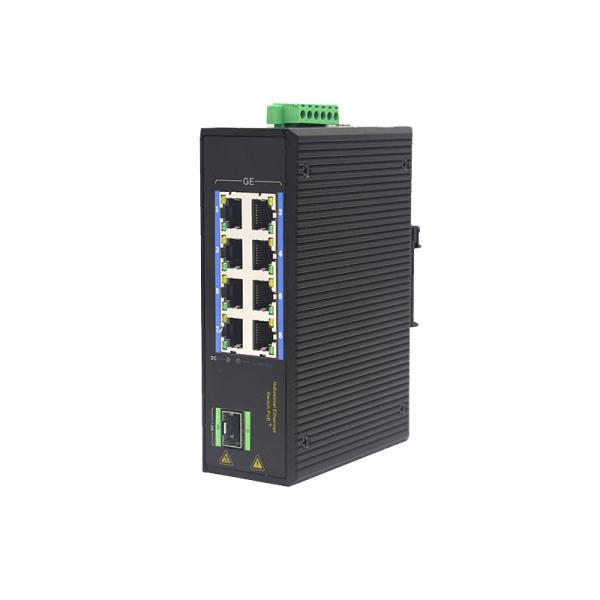 Cheap 8 Port Industrial Ethernet Switch Tx RJ45 IEEE802.3 with 1 SFP port for sale