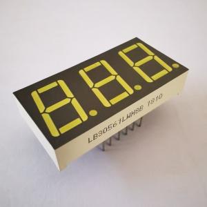 Best Common Cathode LED Display Ultra Bright White Grey Surface 7 Segment 3digit 14.2mm for Temperature Controller wholesale