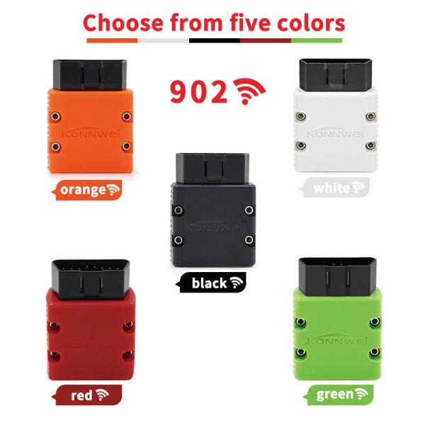 Cheap Bluetooth OBD2 Konnwei Scan Tool Display Graphics Wireless Connection for sale