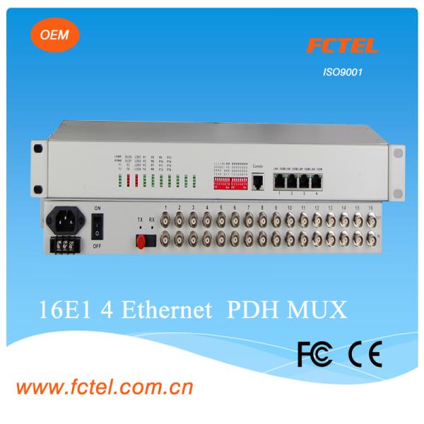 Cheap Network management 8 port G.703  plus  4*10/100/1000M with console and snmp VLAN Pdh Multiplexer for sale